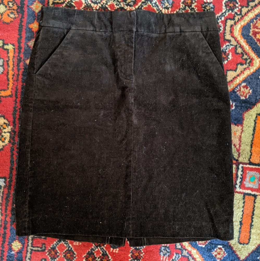 JCrew cord skirt